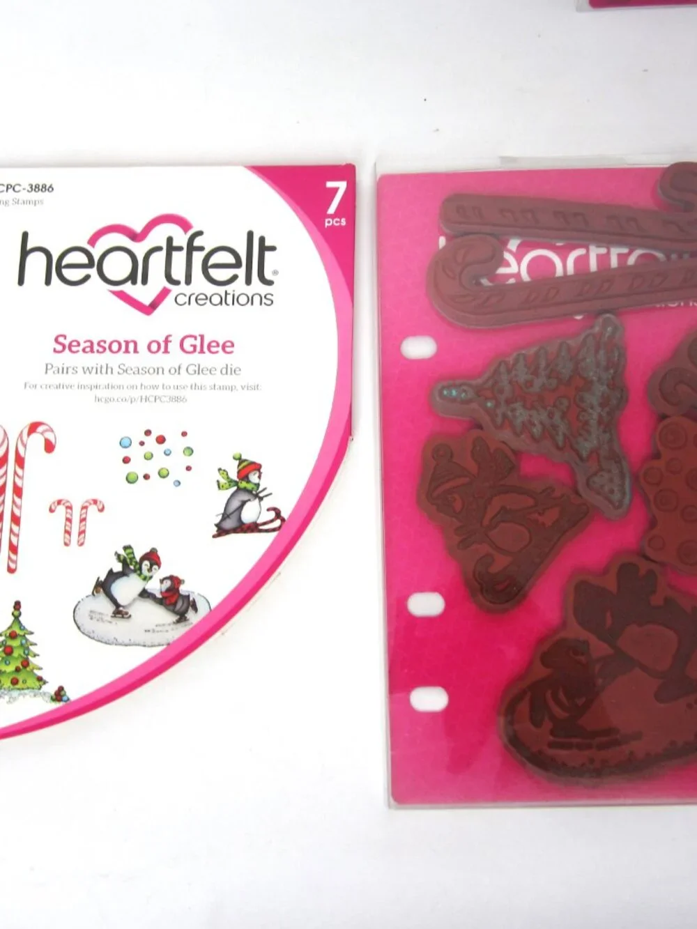 Heartfelt Creations Season of Glee Cling Stamps & Craft Dies Christmas Winter